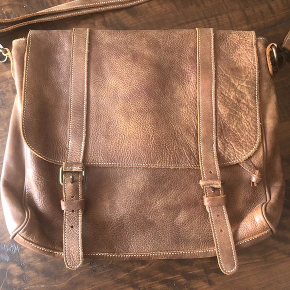 Genuine Leather Roots Messenger Bag - Picture 2 of 9